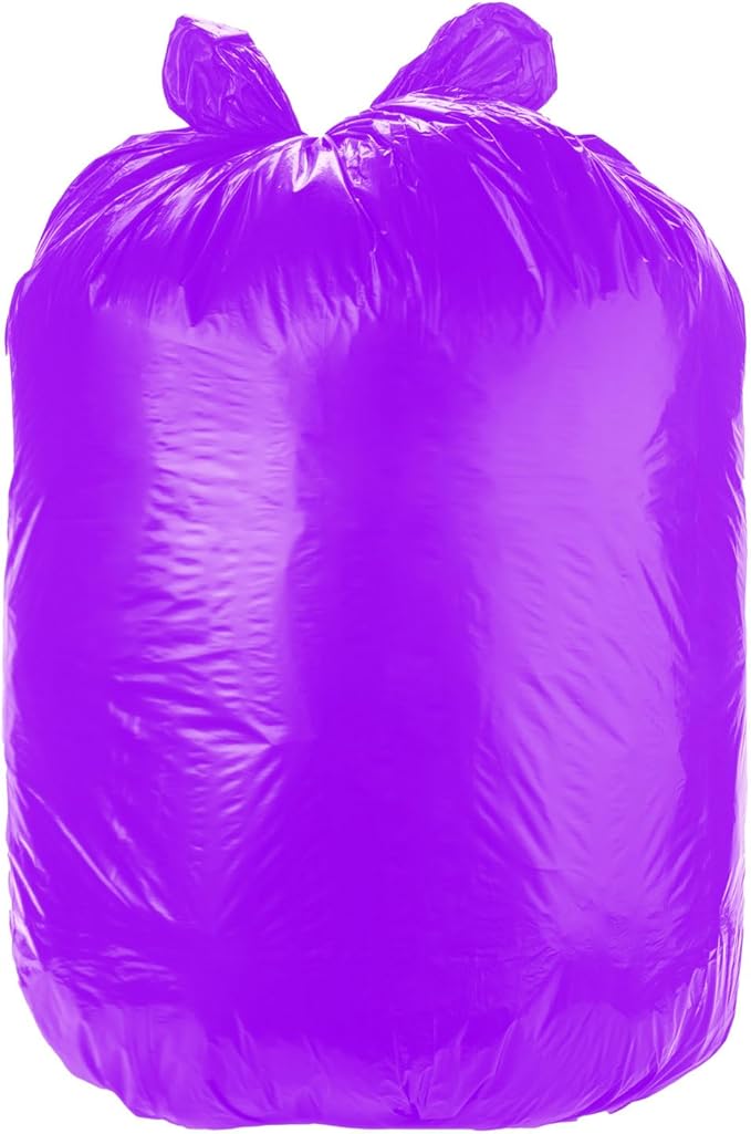 Ultrasac Heavy Duty 55 Gallon Purple Trash Bags