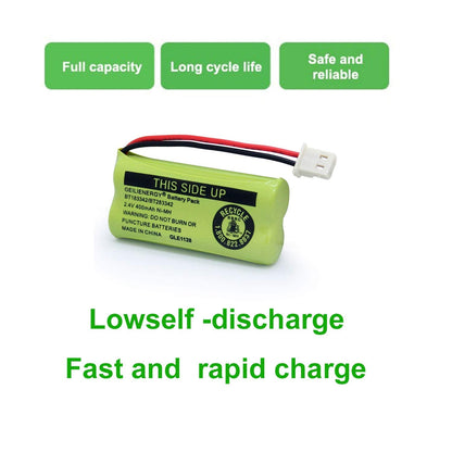GEILIENERGY BT162342/BT262342 Battery Compatible for BT183342/BT283342 BT166342/BT266342 VTech CS6114 CS6419 CS6719 at&T EL52300 CL80111 Cordless Phone (Pack of 2)