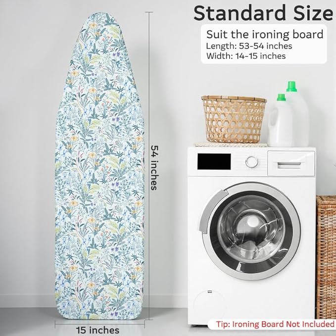 FIOBEE Ironing Board Cover and Pad Extra Thick Iron Board Pad