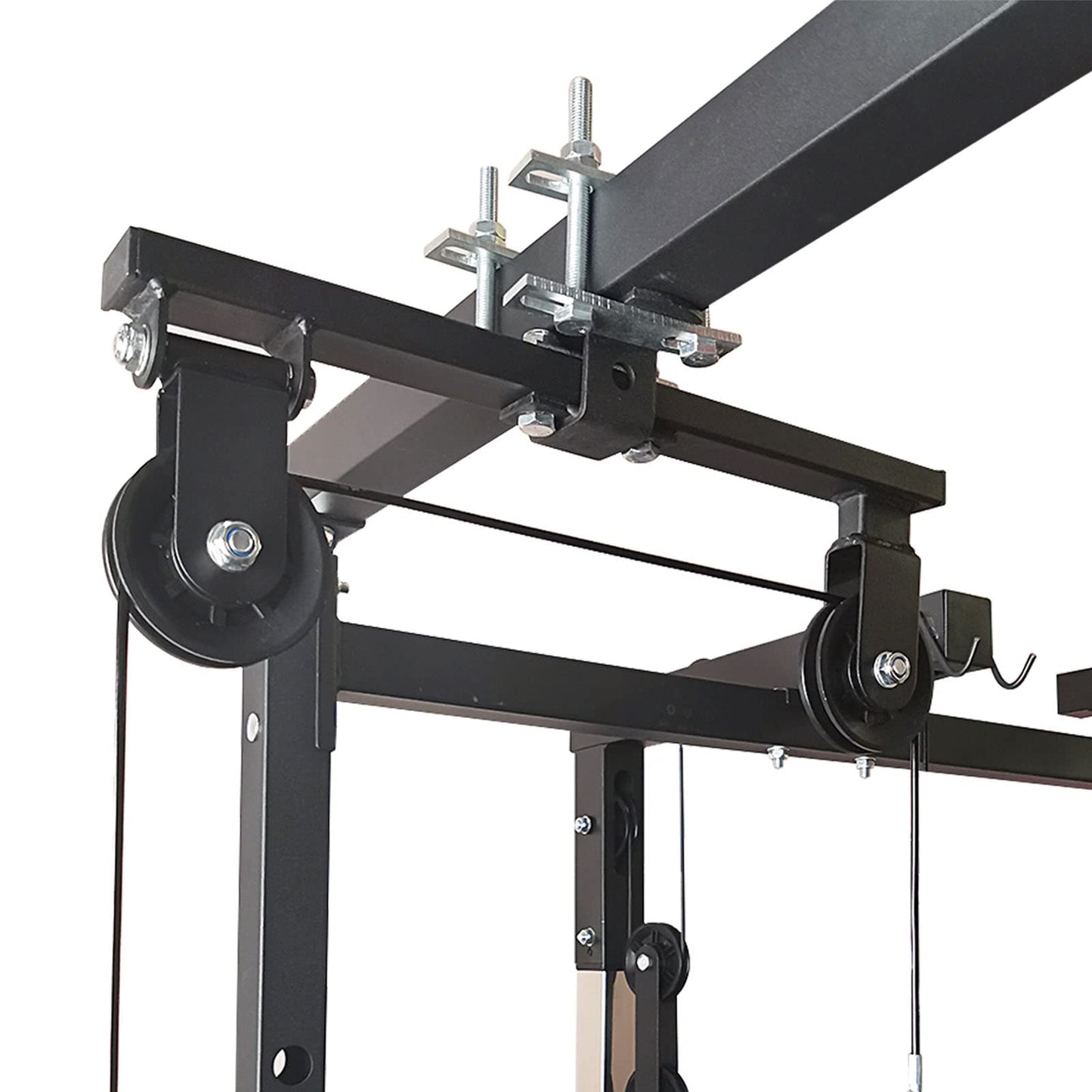 KORIKAHM Upgraded Cable Pulley System for Home Gym, LAT Pull Down Machine, Weight System for Cable Machine, Strength Training Power Cages Racks (Style 1)