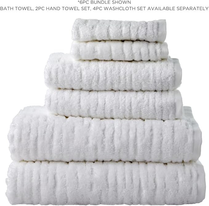SKL Home CloudSoft Cotton Luxury 4-Piece Washcloth Set