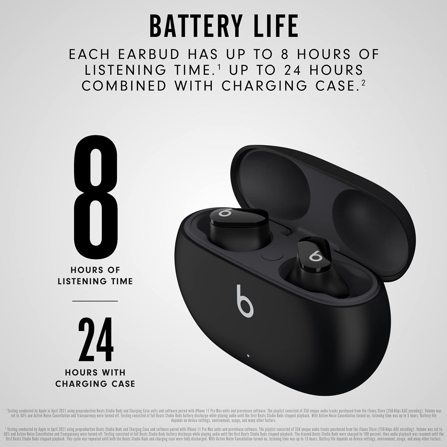 Beats Studio Buds with AppleCare+ for Headphones (2 Years) - Black