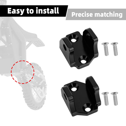2pcs E-Dirt Bike Foot Pegs Bracket Holder, Dirt Bike Foot Pegs Pedal Bracket with 4 Screws Compatible with Tuttio Tutti Soleil 01 Electric Motorcycle Mount Accessory