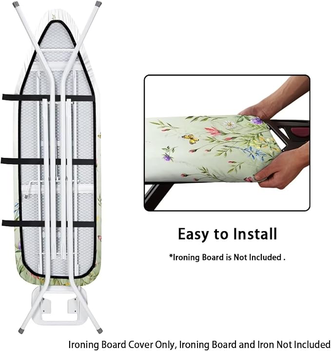 Fashion Ironing Board Covers Standard Size 15x54, Stain Resistant, Snug Fit