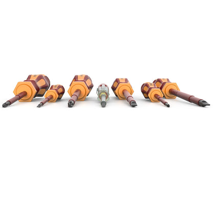 Presch Insulated Screwdriver Sets 7pcs. - VDE Screwdriver Set 1000V with Voltage Tester and Wall Bracket for Electricians