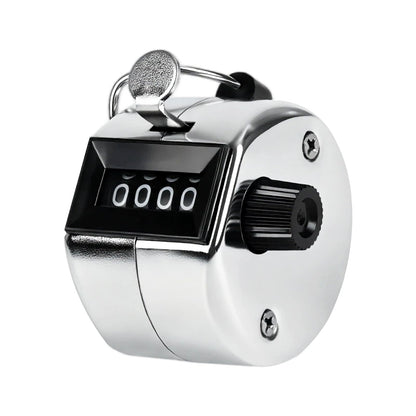 LKbeuuu Metal Handheld Tally Counter, Clicker Counter with 4 Digit Display, Hand Mechanical Counter for Counting, Golf, Baseball, Knitting, Coaching, Fishing and Laps