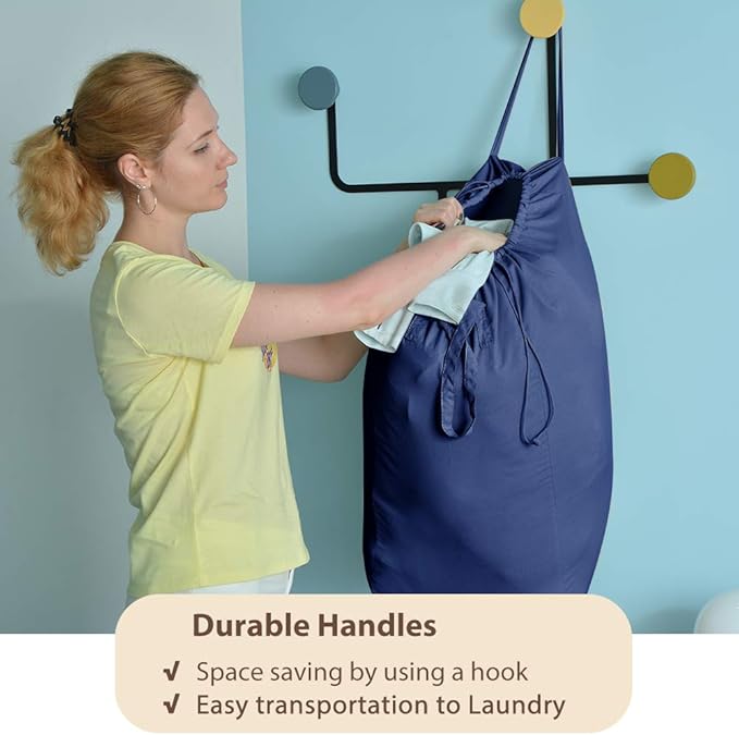 MCleanPin 140L Washable Laundry Bags