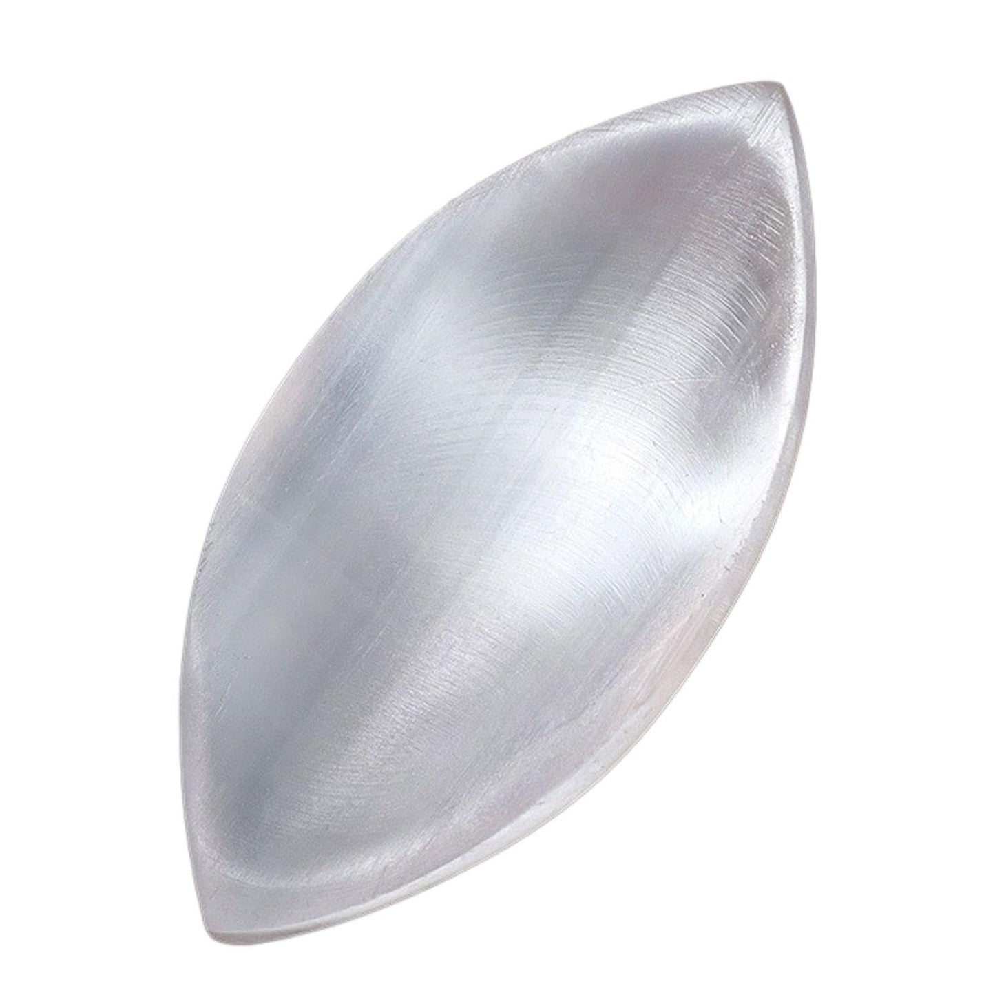 Colaxi Natural Selenite Crystal Bowl, Leaf Shape Selenite Moroccan Charging Plate Bowl for Cleansing, Healing, Recharging Crystals, Home Decor Housewarming Gift for Men Women, Style C