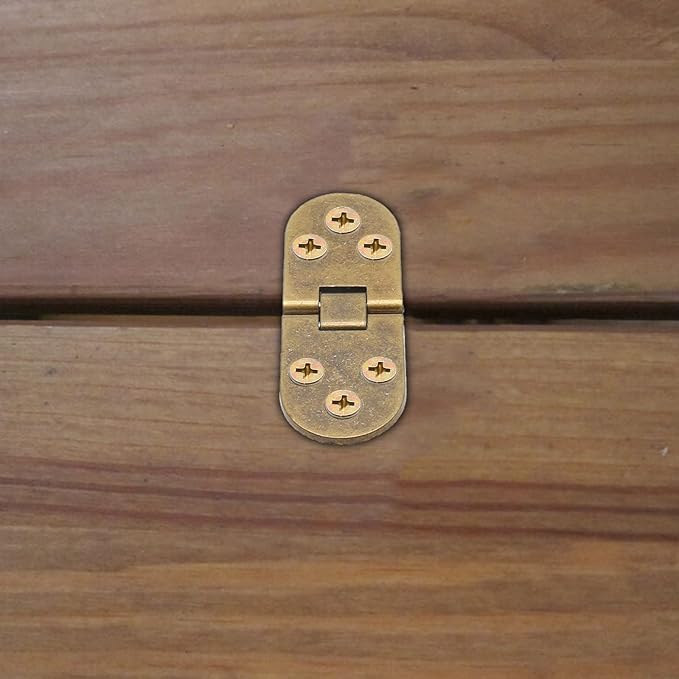 Piutouyar 4PCS Bronze Butler Tray Hinge, Heavy Duty Folding Flip Top Hinge 180