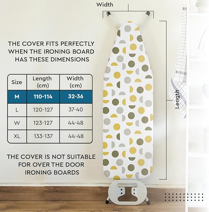 Encasa XO Ironing Board Cover and Pad 42"x14"