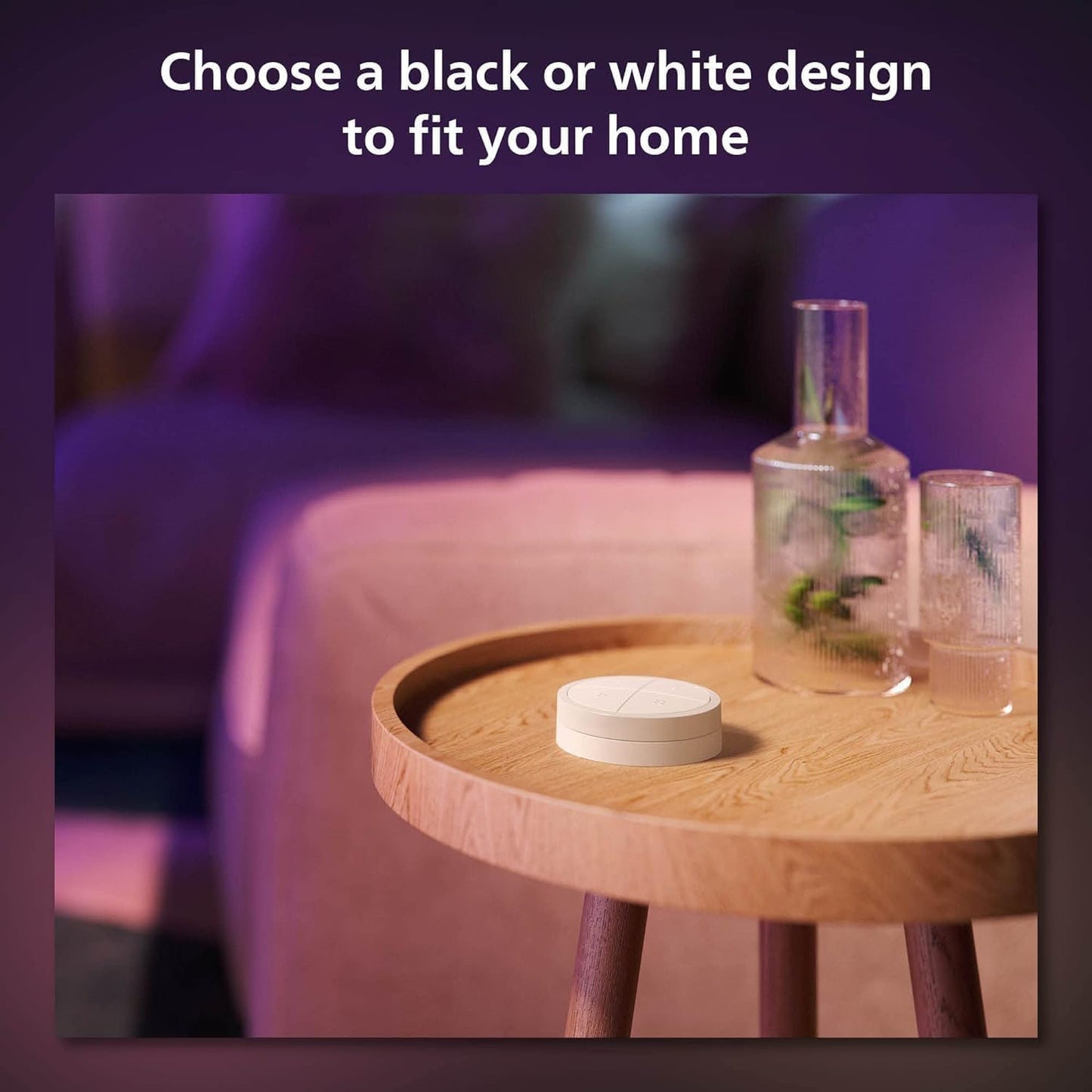 Philips Hue Wall Tap Dial Light Switch, Portable, White - 1 Pack - Requires Hue Lights and Hue Bridge - Smart Home - Easy, No-Wire Installation