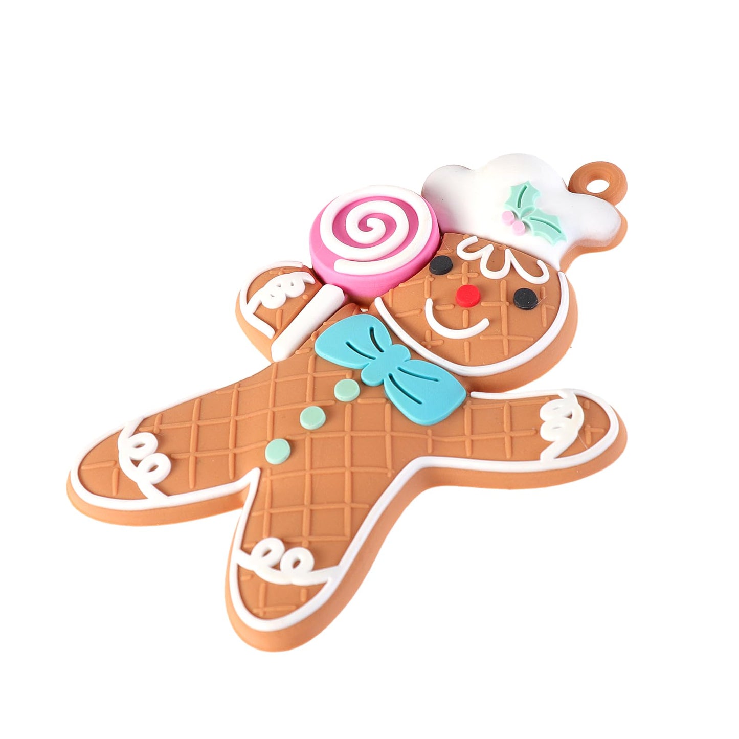 Gingerbread Man Christmas Ornaments for Christmas Tree, 8PCS Cute Gingerbread Christmas Hanging Decorations for Xmas Tree Hanging Ornaments Holiday Party DIY Decor