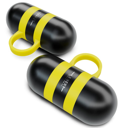 Lebert Fitness 3lb Set Cardio Hand Weights. Stainless Steel Hand Weights. Dumbbell Set.