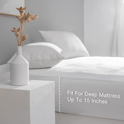 King Size Electric Heated Mattress Pad - Bed Warmer with Memory & Preheat Functions, 12 Heat Settings Dual Control for 1-12 Hours Auto Off, Lighted Button
