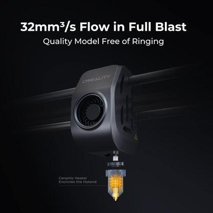 Official Creality K1 3D Printer High Speed with 600 mm/s 3D Printers Auto Leveling, Dual Fans Cooler, 0.1 mm Smooth Detail, Printing Size 8.66x8.66x9.84 in, Straight Out of The Box for Beginners