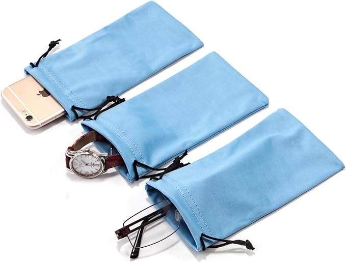 TRIUMPH VISION Soft Eyeglass Pouch 3 Pack