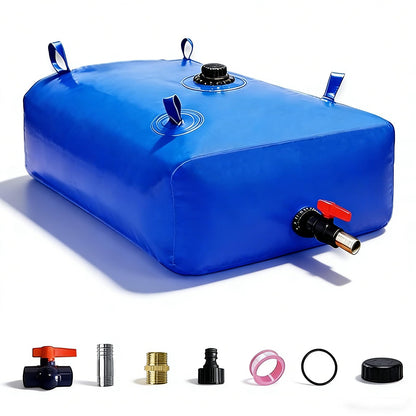 GHOSOONE 3000 L/800 Gal Water Bladder Tank, Foldable Portable Water Storage Container, Emergency Water Bag for RV, Truck Bed, Fire Prevention, Drought Resistance, Blue