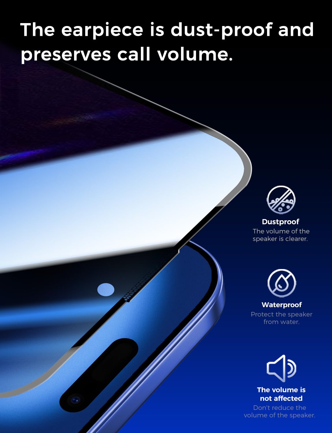MAGIC JOHN 2 Pack for iPhone 16 Pro Max 6.9 inch Privacy Tempered Glass Screen Protector, Bubble Free, Easy Installation, Auto Dust-Elimination