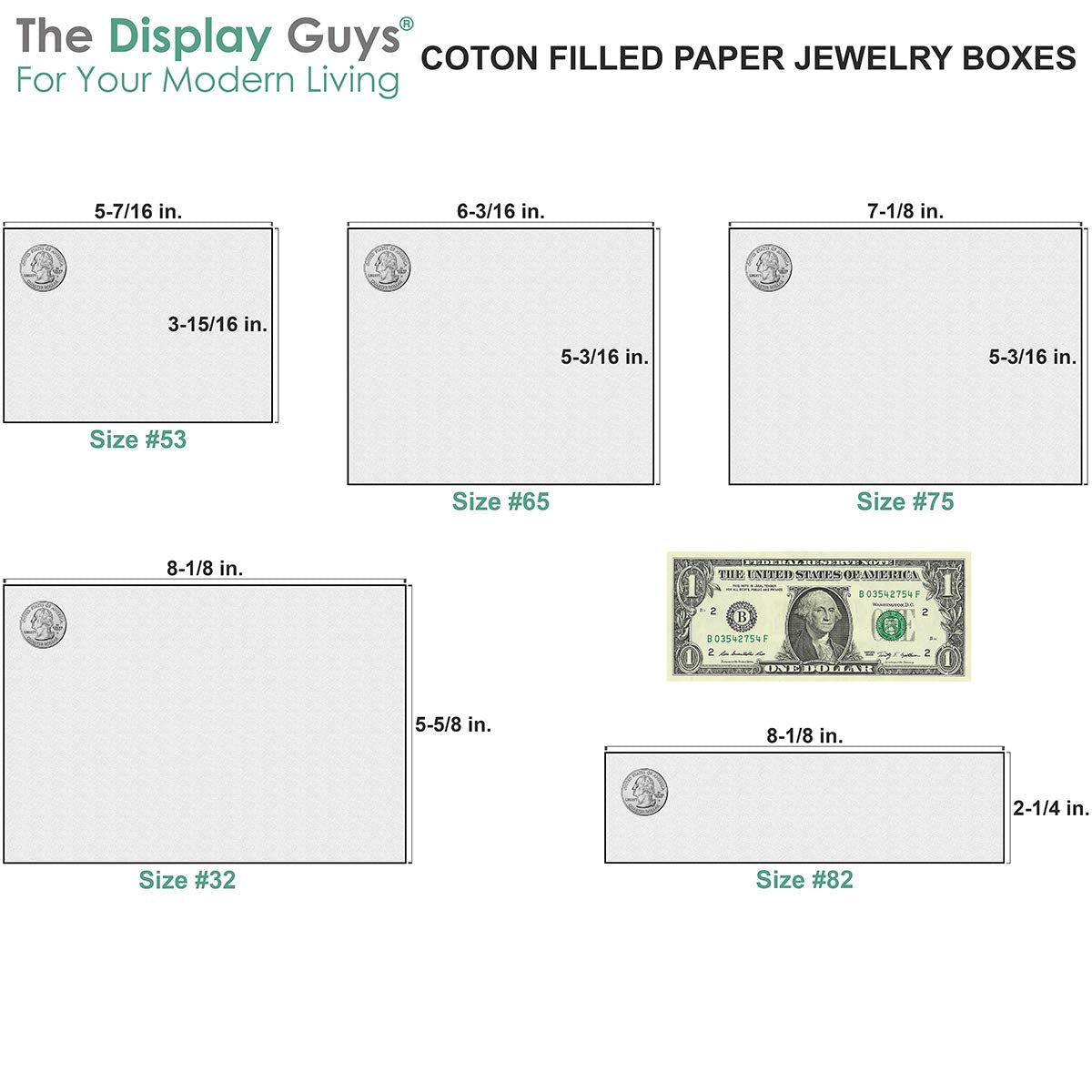TheDisplayGuys - 25-Pack #34 Kraft Paper Jewelry Boxes w. Cotton Padding - White Swirl (3 7/8" x 3 7/8" x 2") - Gifting, Shipping, Retail