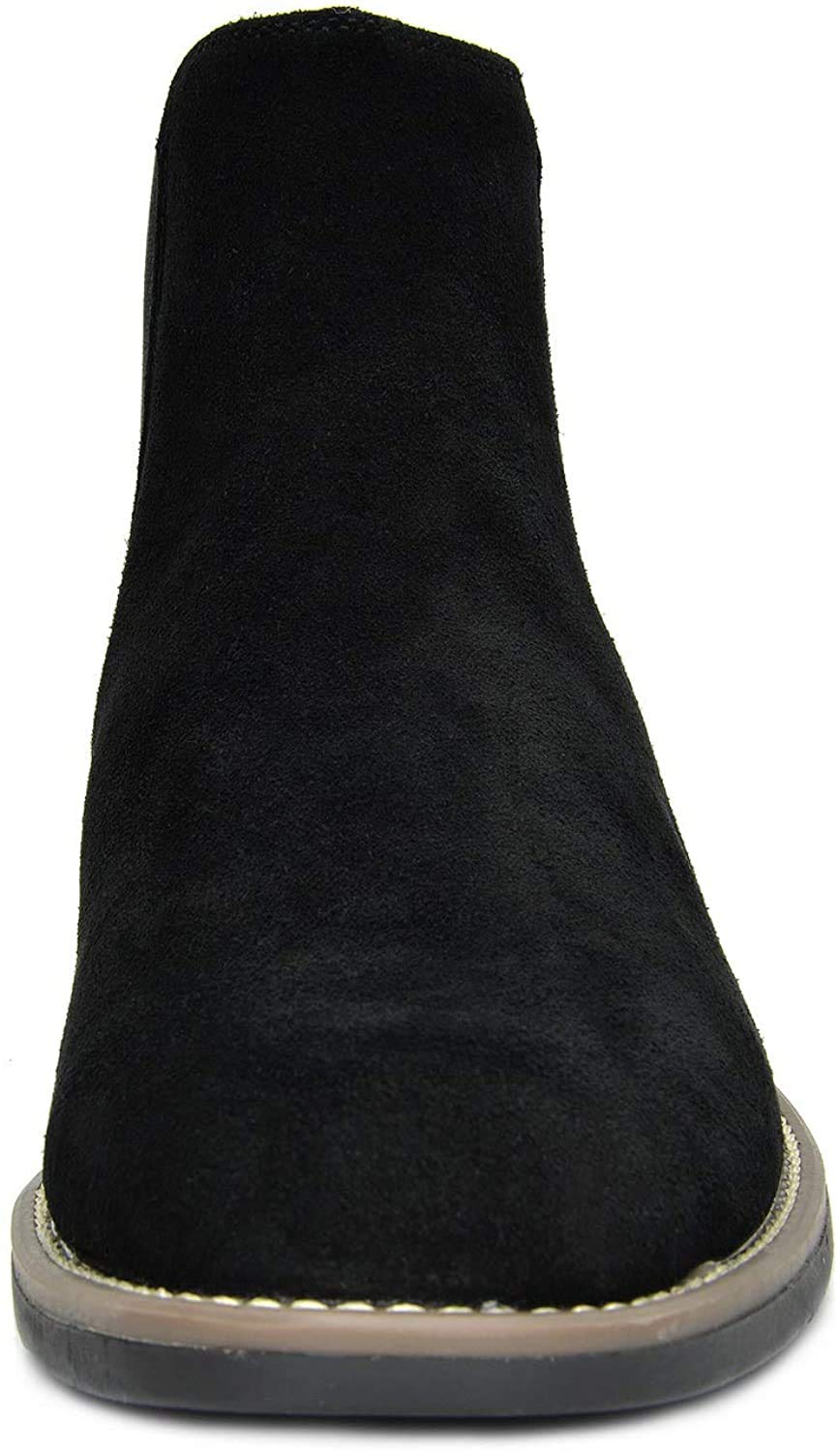 Bruno Marc Men's Suede Leather Chelsea Ankle Boots, Fashion, Walking and Comfort Casual Business Shoes,Size 8,Black,URBAN-06