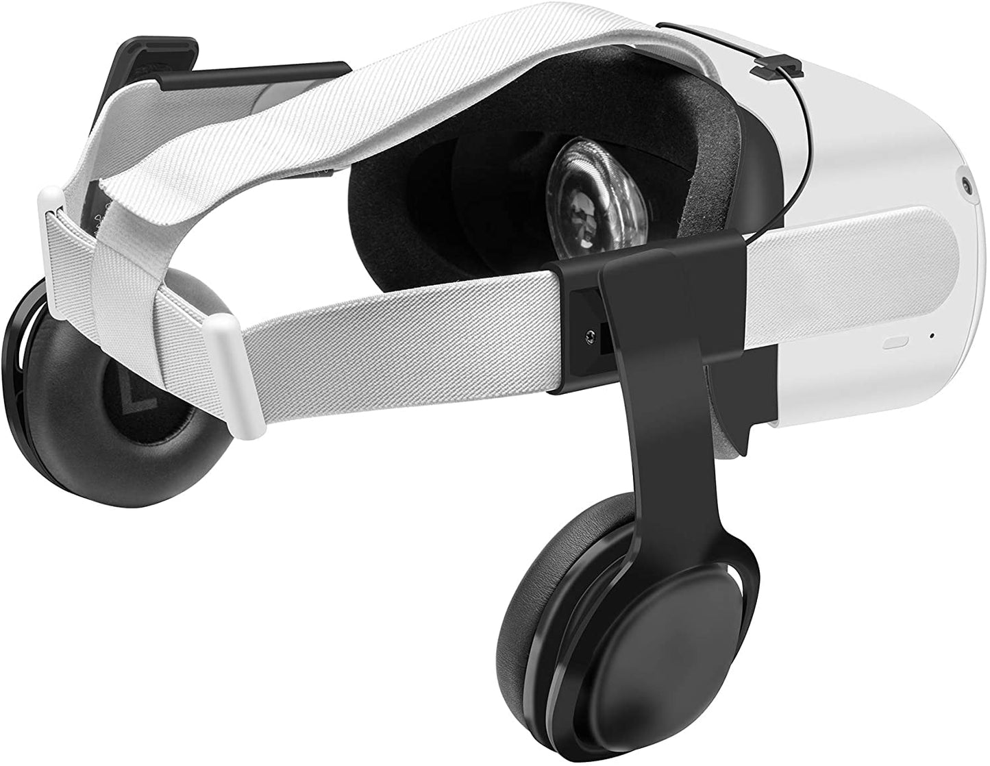 Globular Cluster Stereo VR Headphones Compatible with Meta Quest 2, On Ear Bass, 3D 360 Degree Sound, Black