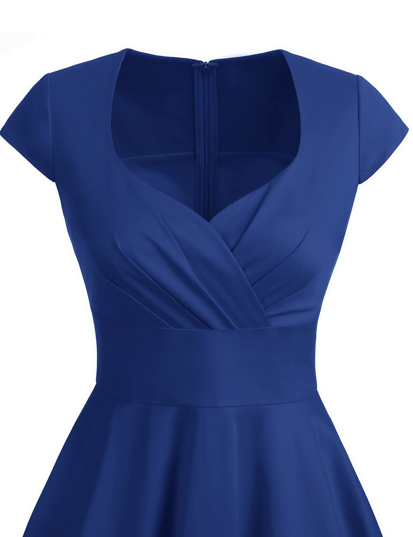 Bbonlinedress Women Royal Blue Dress Vintage 1950s Retro Vintage Cocktail Party Swing Dresses Royal BlueXL