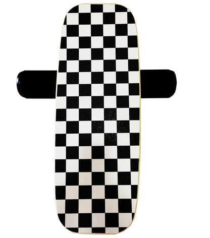 Balance Board Surf Trainer with Adjustable Stoppers - 2 Different Distance Options Balance Board for Surfing, Snowboarding, Skiing, Skateboarding, 300lbs Capacity (check)