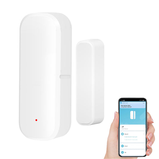 Smart WiFi Door Sensor: Wireless Window Sensor with App Notification Alert, Tuya Door Open Contact Sensor for Home Security, No Hub Required, Compatible with Alexa Google Assistant