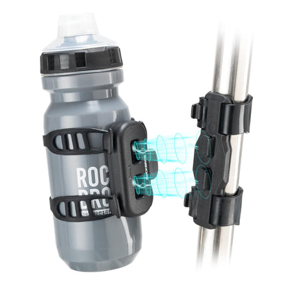 ROCKBROS Magnetic Strap Water Bottle Holder with Quick-Release Button for Road Bikes, Mountain Bikes, Scooters, Backpacks, and Folding Bikes