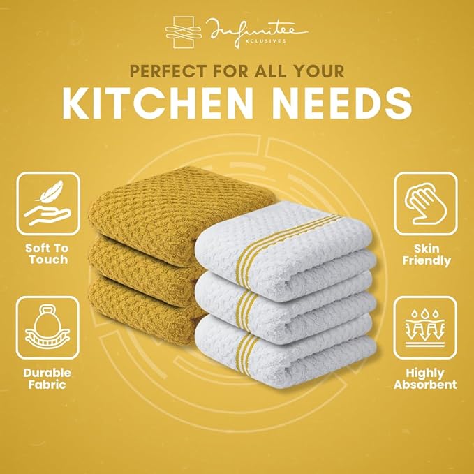 Infinitee Xclusives 100% Cotton Kitchen Towels