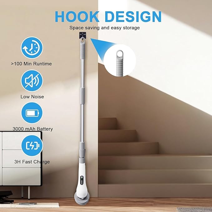 Electric Spin Scrubber, Electric Cleaning Brush