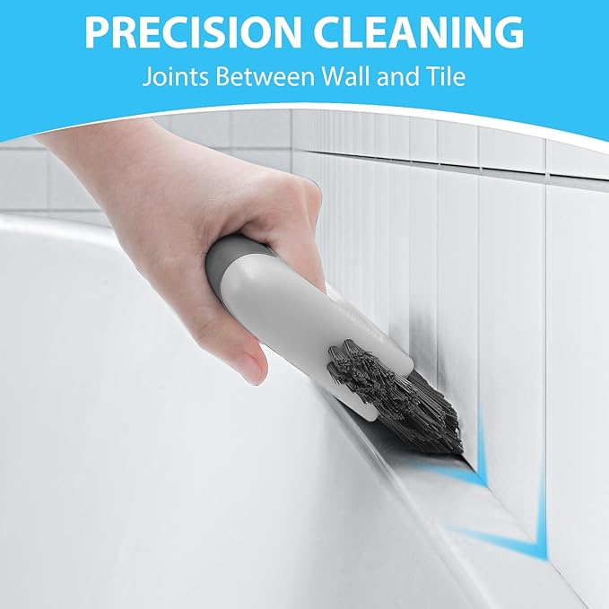 Grout Cleaning Brush, V Shape Stiff Grout Cleaner Brush