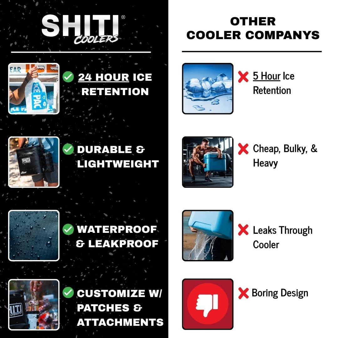SHITI Coolers Cooler for Camping, Travel, Beach, Soft Lunch Box for Food, Drinks & Ice, Portable, Waterproof 24 Hr Insulated Bag with Shoulder Straps, Customizable (The Basket, 12 Can Cooler)