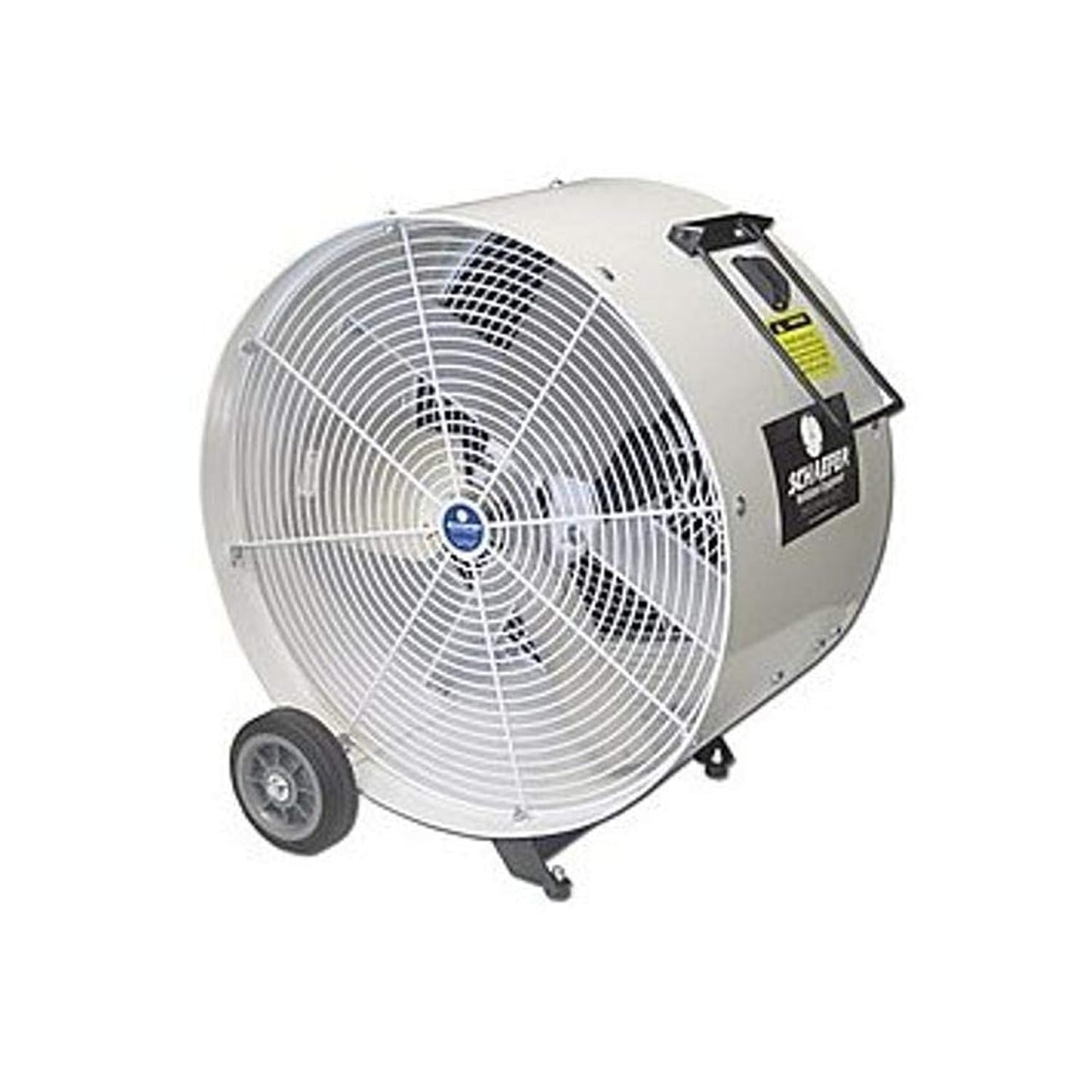Schaefer VKM24-O 24" Versa-Kool Mobile Spot Cooler Fan, 1/2 HP, 1-Speed, OSHA Guards, White. Industrial Floor Fan for Warehouse, Shop, Commercial