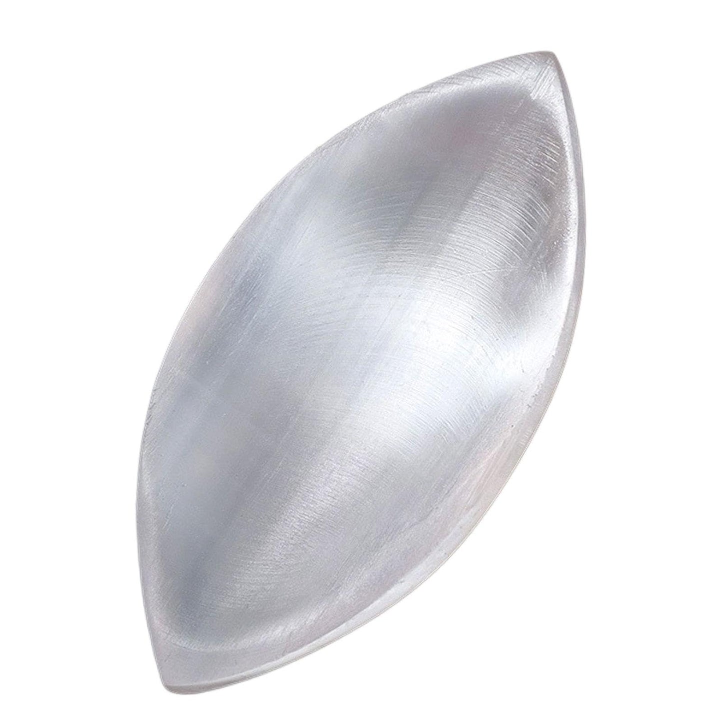 Colaxi Natural Selenite Crystal Bowl, Leaf Shape Selenite Moroccan Charging Plate Bowl for Cleansing, Healing, Recharging Crystals, Home Decor Housewarming Gift for Men Women, Style C