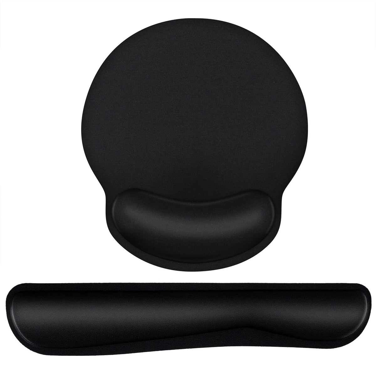 Mouse Pad and Keyboard Wrist Rest- Ergonomic Wrist Rest for Computer Keyboard and Mouse Pad, Memory Foam Wrist Support for Comfy Typing, Ideal for Laptop, Office, Gaming