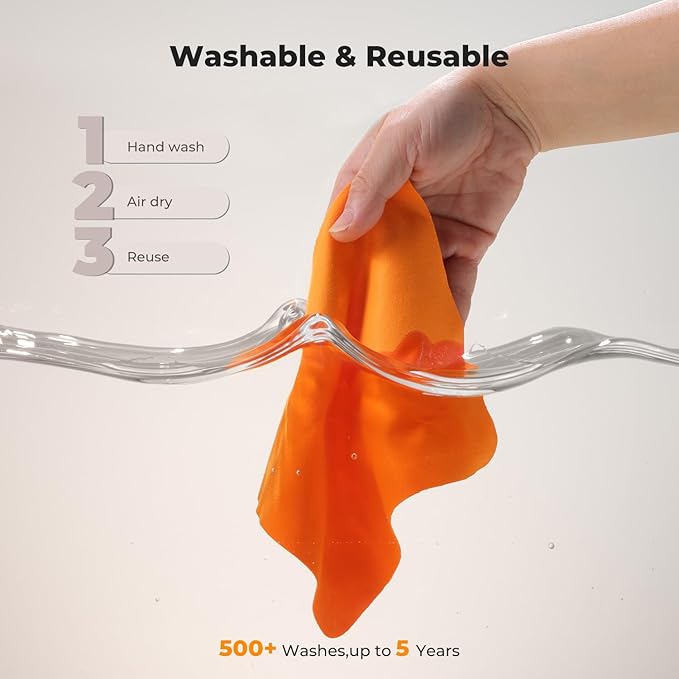 K&F CONCEPT 6 Pack Lens Cleaning Cloth | Microfiber Cleaning Cloth | Glasses