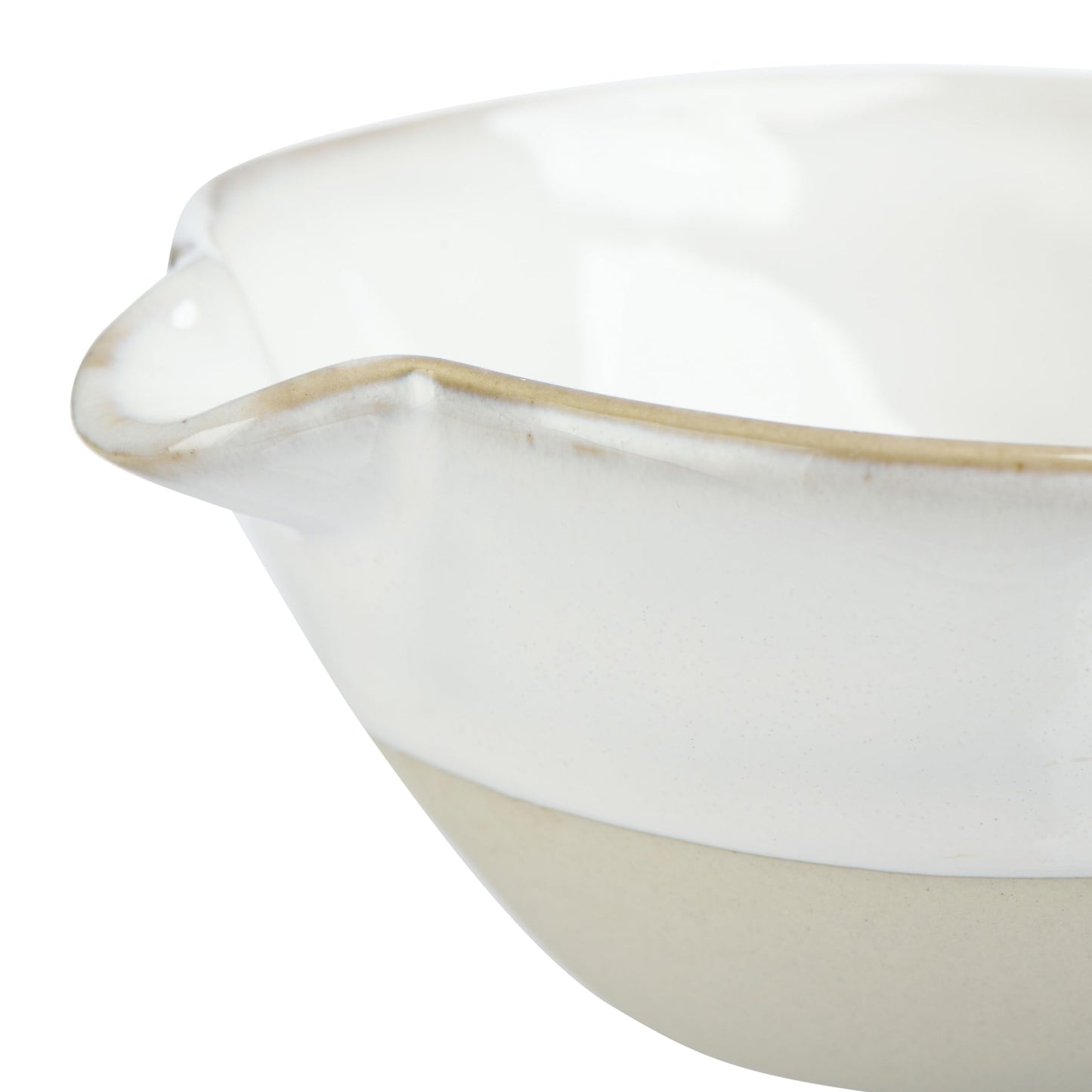 Stoneware White Batter Bowls (Set of 4)
