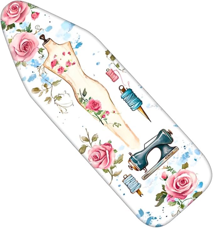 Nuxovilar Sewing Mannequin & Floral Pattern Ironing Board Cover, 15×54 inch