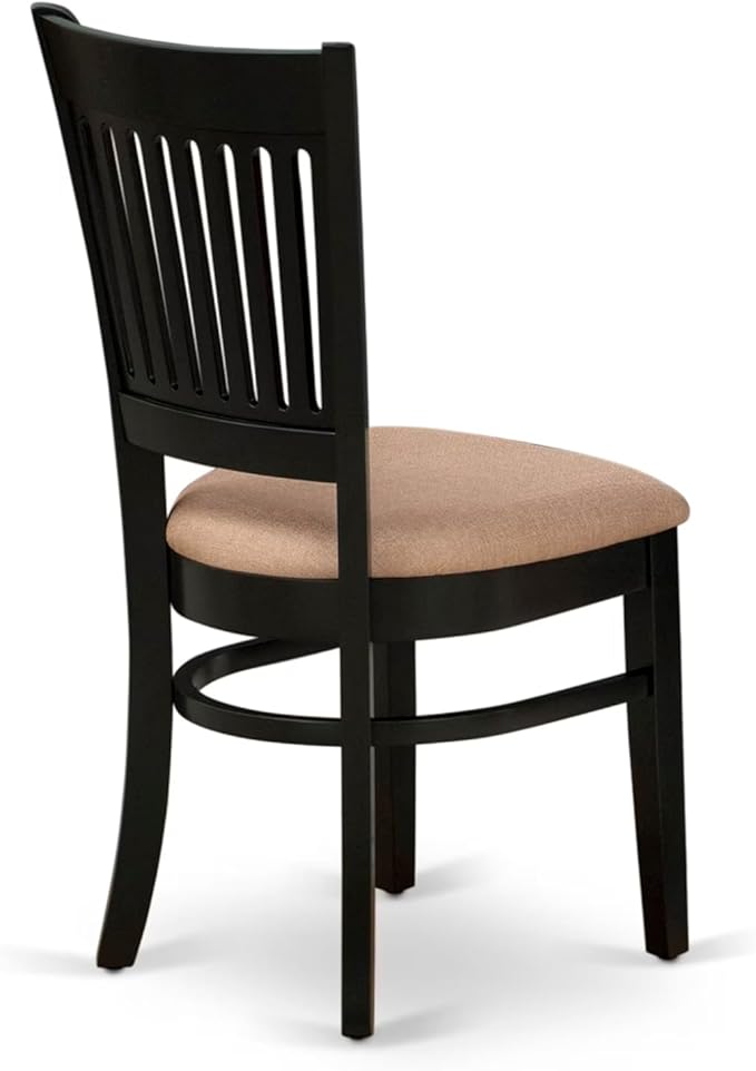 East West Furniture ANVA5-BLK-C 5 Piece Dining Room Furniture Set Includes a