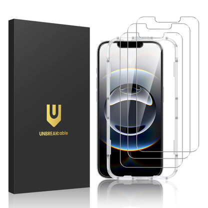 UNBREAKcable Shatterproof Tempered Glass Screen Protector for iPhone SE 2022/SE 2020, iPhone 8/7 [3-Pack] [99.99% HD Clear] [Easy Installation Frame] [9H Hardness][Bubble Free] for Apple 4.7''