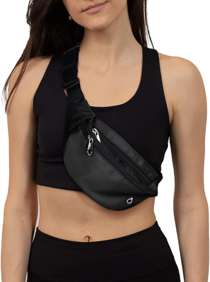 Fanny Packs for Men and Women, Waterproof Sports Waist Pack Bag for Travel Hiking Running Hands-free Wallets, Easy Carry Any Phone