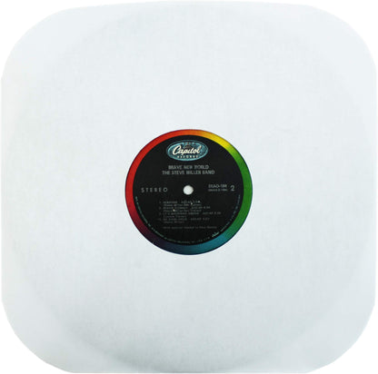 (100) Archival Quality Acid-Free Heavyweight Paper Inner Sleeves with Hole for 12" Vinyl Records - Durable 20# Paper - Easy Record Insertion - #12IW