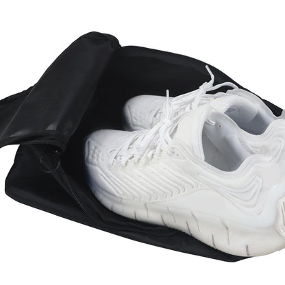 Gloppie Shoe Bags for Travel Shoe Pouch Portable Large Shoes Storage Bag for Men Women Shoe Organizer Black Shoe Packing Cubes for Travel Gym Sport Must Have for Business Trip Bolsa de Zapatos