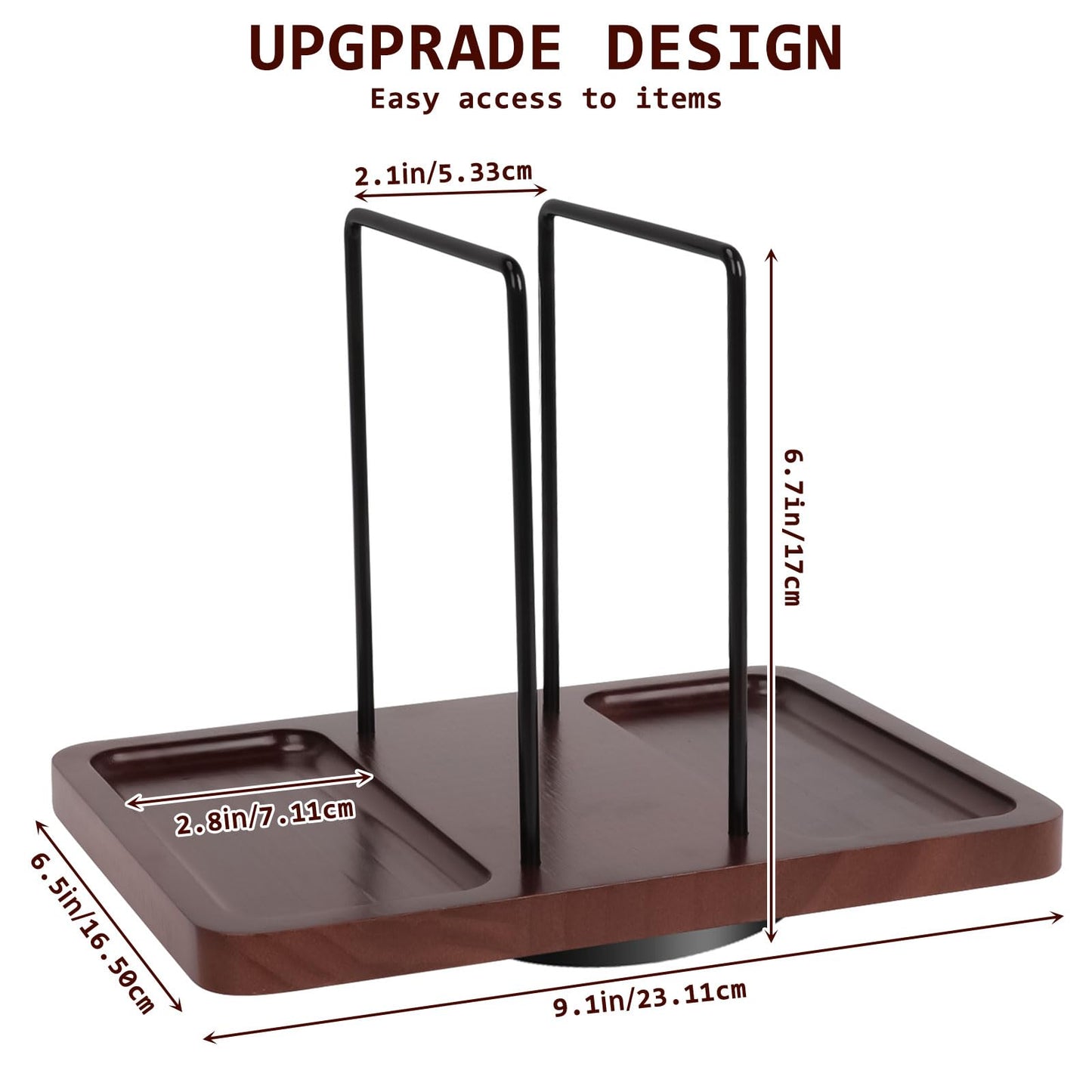 2 in 1 Napkin Holder for Table, Rotating Metal Napkin Dispenser with Salt and Pepper Shakers Caddy Standing Paper Towel Holder for Kitchen Dinner Table and Picnic Decors,Not Including Shakers