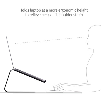 Twelve South Curve for MacBooks and Laptops | Ergonomic desktop cooling stand for home or office (matte black)
