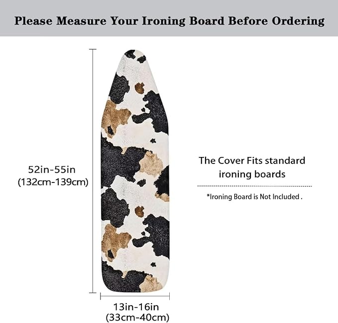Cowhide Ironing Board Cover and Pad