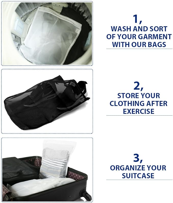 TENRAI Delicates Laundry Bags, Bra Fine Mesh Wash Bag