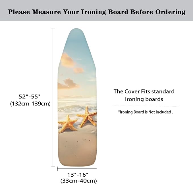 Starfish Ironing Board Cover for Home Decor Iron Board Cover Stain Resistant