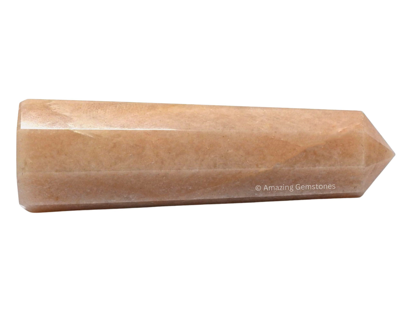 Amazing Gemstone Cream Moonstone Crystal Towers - Natural Healing Crystal Point Obelisk for Reiki Healing and Crystal Grid (2" to 3" INCH)